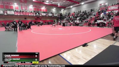 144 lbs Cons. Round 4 - Colton Vincent, Chiawana vs Chase Deberry, Arlington