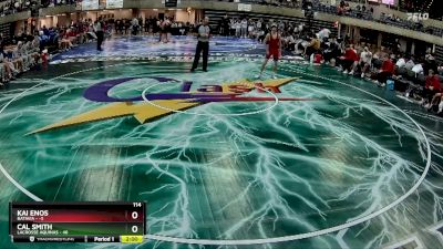 114 lbs Semis & 1st Wrestleback (8 Team) - Kai Enos, Batavia vs Cal Smith, LaCrosse Aquinas