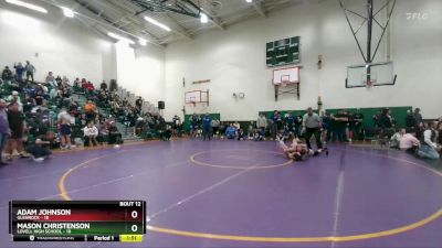 138 lbs Mason Christenson, Lovell High School vs Adam Johnson, Glenrock