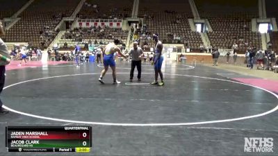 220 lbs Quarterfinal - Jacob Clark, Beauregard HS vs Jaden Marshall, Ramsay High School