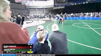 70 lbs Champ. Round 2 - Boon Paddock, NWWC vs Madox Bryan, Washington