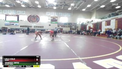 100 lbs Cons. Round 6 - Vanessa Ortiz, Glenns Ferry vs Lola Colo, Nampa