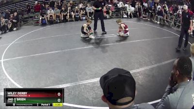 55 lbs Quarterfinals (8 Team) - Wiley Derby, Minnesota Maroon vs Jag O`Brien, Utah