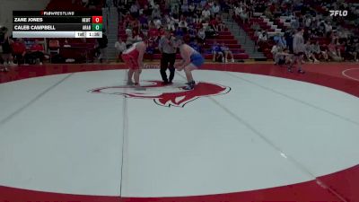 285 lbs Round 3 (4 Team) - Zane Jones, Hewitt-Trussville vs Caleb Campbell, Arab