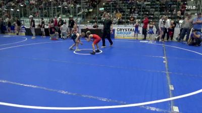 63 lbs Semis - Asher King, Sebolt Wrestling Academy vs Gracin Helmrich, Lisbon Lions