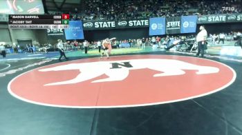 Boys 1A 190 lbs Semifinal - Mason Darvell, Castle Rock vs Jacoby Tait, Cashmere