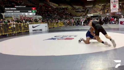 Schoolboys - 105 lbs Champ. Round 1 - Dominic Cicero, Poway Wrestling vs Isaac Rivera