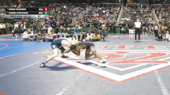 5A 132 lbs Semifinal - Omar Rushing, Western Alamance vs James Stephens, West Rowan High School