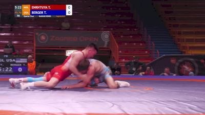 70 kg Quarterfinal - Tyler Berger, USA vs Temuulen Enkhtuya, MGL