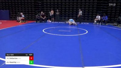 220 lbs Semifinal - Kyle DeSantos, Leesburg, VA vs Adam Mashfej, Wayne, NJ