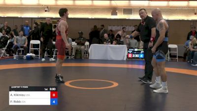 72 kg Quarterfinal - Aliaksandr Kikiniou, USA vs Peyton Gaylord Robb, USA