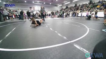 49-55 lbs Rr Rnd 2 - Emberlee Mathis, Wyandotte Youth Wrestling vs Athina Lowe, Tahlequah Wrestling Club