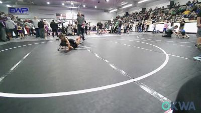 49-55 lbs Rr Rnd 2 - Emberlee Mathis, Wyandotte Youth Wrestling vs Athina Lowe, Tahlequah Wrestling Club