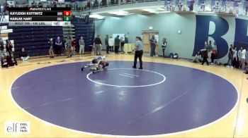 100 lbs. Cons. Round 3 - Kayleigh Kottwitz, Kirksville vs Harlee Hart, Collinsville