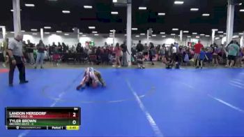 84 lbs Round 9 (10 Team) - Tyler Brown, Orchard South vs Landon Mersdorf, Uprising Gold