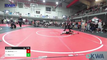 61-64 lbs Rr Rnd 1 - Gunner Jenkins, Fort Gibson Youth Wrestling vs Clinton May, Runestone