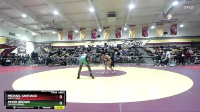 144 lbs Cons. Semi - Peter Brown, Canyon Springs vs Michael Santiago, Valley View