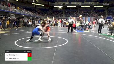 125 lbs Rd 4 - Consi Of 8 #1 - Loralei Chewey, Mountain View vs Ahveanna McElroy, Union City