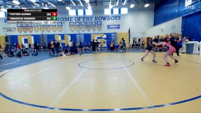 115 lbs Quarterfinal - Payton Gaines, Crestview High School vs Emerson Webber, Hernando Wrestling Club