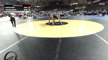 Boys 1A 215 lbs Cons. Round 3 - David Baeza, Royal vs Hayden Baker, South Whidbey