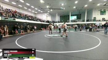 285 lbs Champ. Round 1 - Zaryc Prosser, Riverton vs Ray Rice, Worland