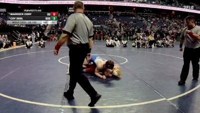 2A 138 lbs Cons. Round 3 - Maddock Cody, Seaforth High School vs Coy Deel, West Craven High School