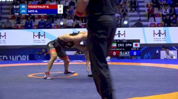 79 kg 1/2 Final - Mahdi Yousefihajivar, Iran vs Masaki Sato, Japan
