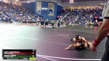 157 lbs Champ. Round 2 - Joey Monticello, Don Bosco Prep vs Brady Barns, Staunton River