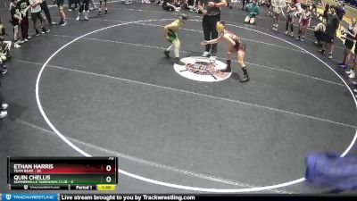 70 lbs Round 3 (6 Team) - Ethan Harris, Team Bear vs Quin Chellis, Summerville Takedown Club