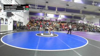 Boys 134 lbs Quarterfinal - Colsen Camilli, Las Plumas Boys vs Gauge Gregorio, Corning Boys