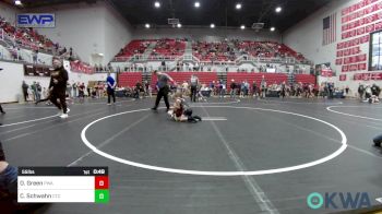 55 lbs Quarterfinal - Owen Green, Perry Wrestling Academy vs Christian Schwahn, Chandler Takedown Club