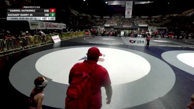 49 lbs Cons. Sub-rd Of 16 - Gabriel Gutierrez, Ripon Tribe Wrestling Club vs Zachary Barry Jr., Inland Elite Wrestling Club