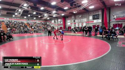 125 lbs Cons. Round 2 - Jaquelin Albor Ponce, Elsinore vs Luz Vazquez, Santiago Graden Grove