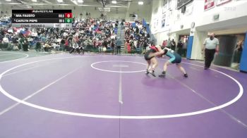 Girls 155 lbs Cons. Round 2 - Mia Fausto, Hollister Girls vs Caitlyn Pepe, Branham Girls