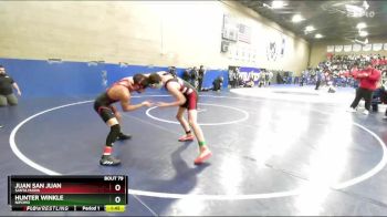 120 lbs Champ. Round 1 - Hunter Winkle, Nipomo vs Juan San Juan, Santa Maria