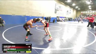 120 lbs Champ. Round 1 - Hunter Winkle, Nipomo vs Juan San Juan, Santa Maria