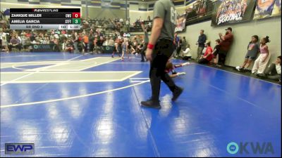 74 lbs Rr Rnd 2 - ZaNique Miller, Cowboy Wrestling Club vs Amelia Garcia, Standfast