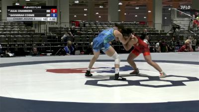Senior Women Freestyle FS - 62 lbs Champ. Round 2 - Julia Chambers, SWIFT Wrestling Club vs SaVannah Cosme, Atreus Wrestling Club