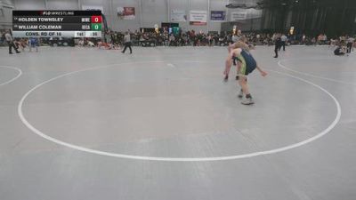 132 lbs Cons. Rd Of 16 - Holden Townsley, Millard West vs William Coleman, Bear Cave