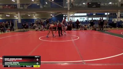 130 lbs Round 3 (16 Team) - Dom Angelicchio, All American vs Kayson White, Spatola Wrestling