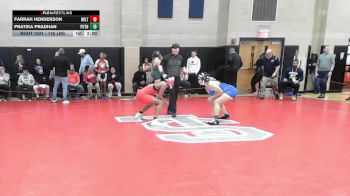 145 lbs Quarterfinal - Farrah Henderson, Milton vs Pratika Pradhan, Putnam