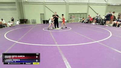 106 lbs Placement Matches (16 Team) - Julian Ortiz-Garcia, Texas Red vs Landen Modica, Louisiana Red