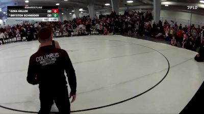 25 lbs Quarterfinal - Bryxton Schneider, CWO vs Ezra Keller, Blair Wrestling Club