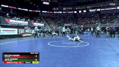 1A-126 lbs Cons. Round 3 - Payton Harger, Earlham vs Gage Burden, New London