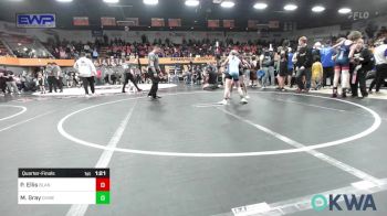 90 lbs Quarterfinal - Payton Ellis, Blanchard Youth Wrestling Club vs Maximus Gray, Division Bell Wrestling