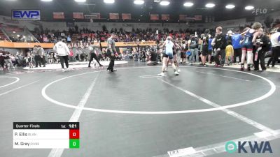 90 lbs Quarterfinal - Payton Ellis, Blanchard Youth Wrestling Club vs Maximus Gray, Division Bell Wrestling