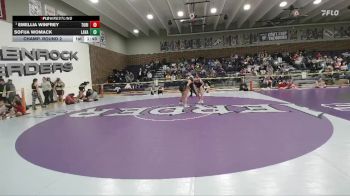 115 lbs Champ. Round 2 - Emellia Winfrey, Tongue River vs Sofija Womack, Lander Valley