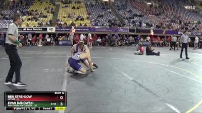 197 lbs Quarters & 1st Wb (16 Team) - Evan Danowski, Wisconsin-Whitewater vs Ben Strehlow, Luther