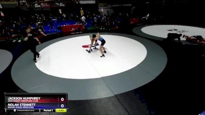 114 lbs Quarterfinal - Jackson Humphrey, High Desert Wrestling Club vs Nolan Stennett, Rough House Wrestling