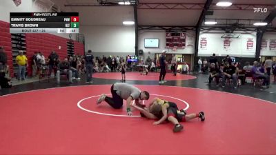24 lbs Round 2 - Emmitt Boudreau, Fort Madison Wrestling vs Travis Brown, New London Tigers